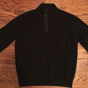 Saks Fifth Avenue Mens Zip Neck Sweater